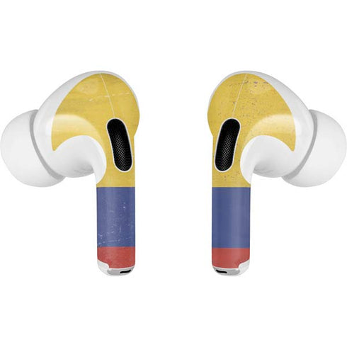 Colombia Flag Distressed AirPods Skins